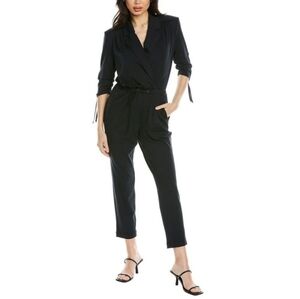 Badgley Mischka Studio Womens  Jersey Knit Jumpsuit, S, Black